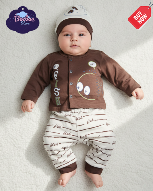 Themed Baby Clothing Set with Hat