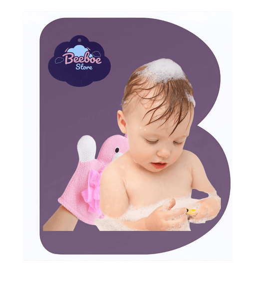 Cute Cartoon Baby Bath Glove
