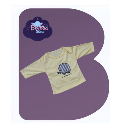 Elephant-Themed Baby Clothing Set with Stripes