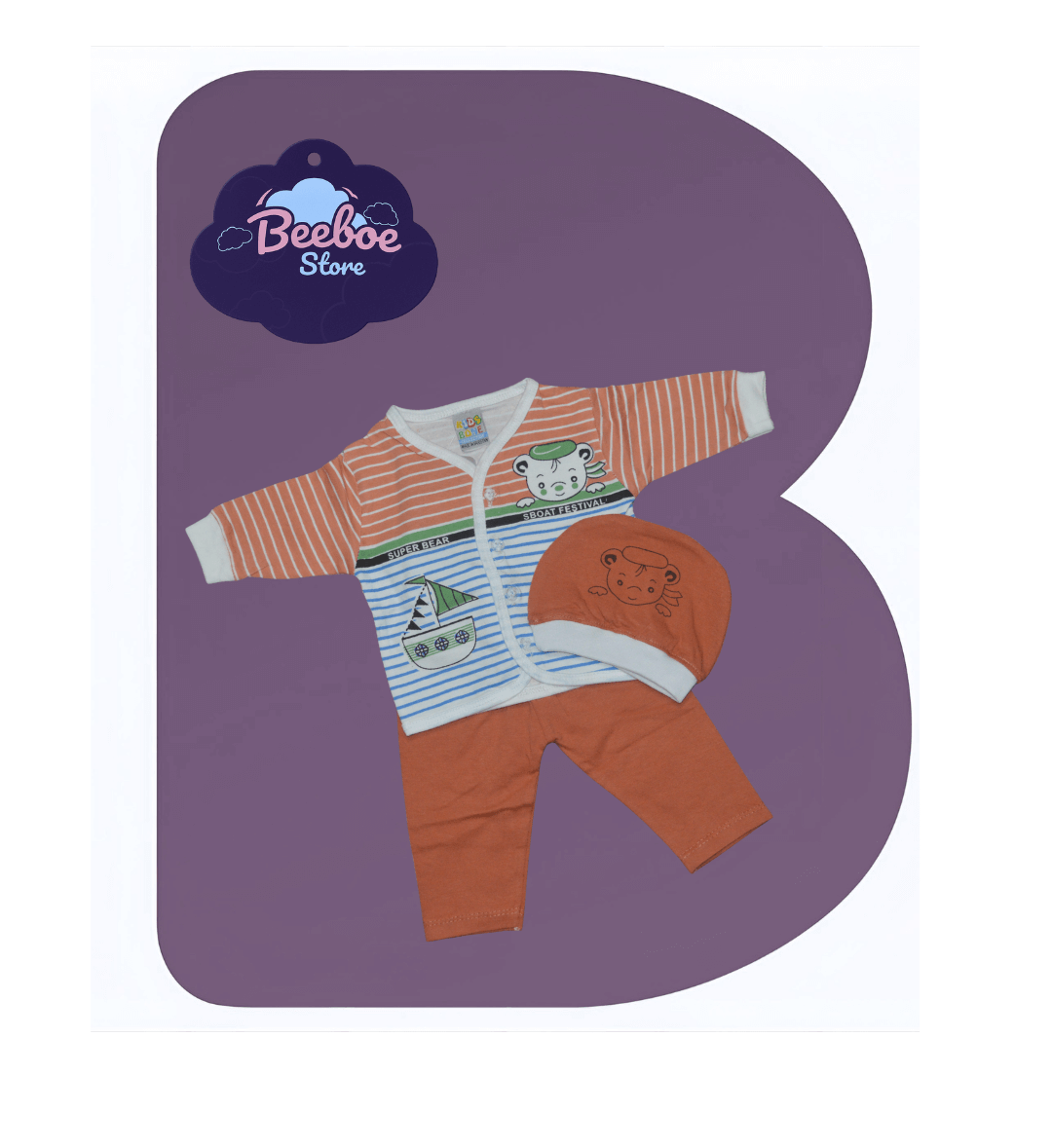 Newborn Sailor Bear 3-Piece Outfit