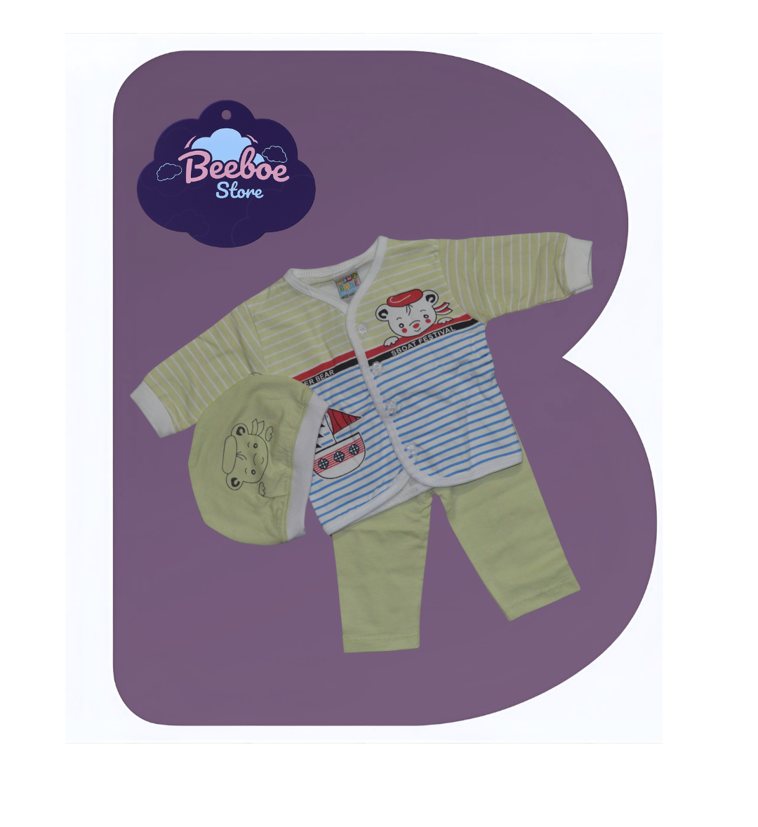 Newborn Sailor Bear 3-Piece Outfit