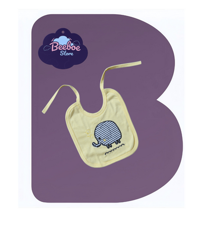 Elephant-Themed Baby Clothing Set with Stripes