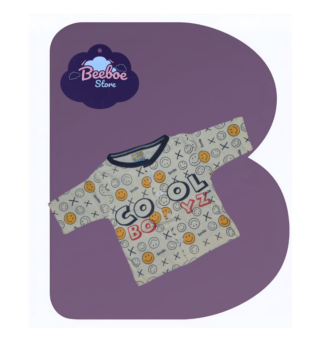 Cool Boy Smiley Face 3-Piece Outfit