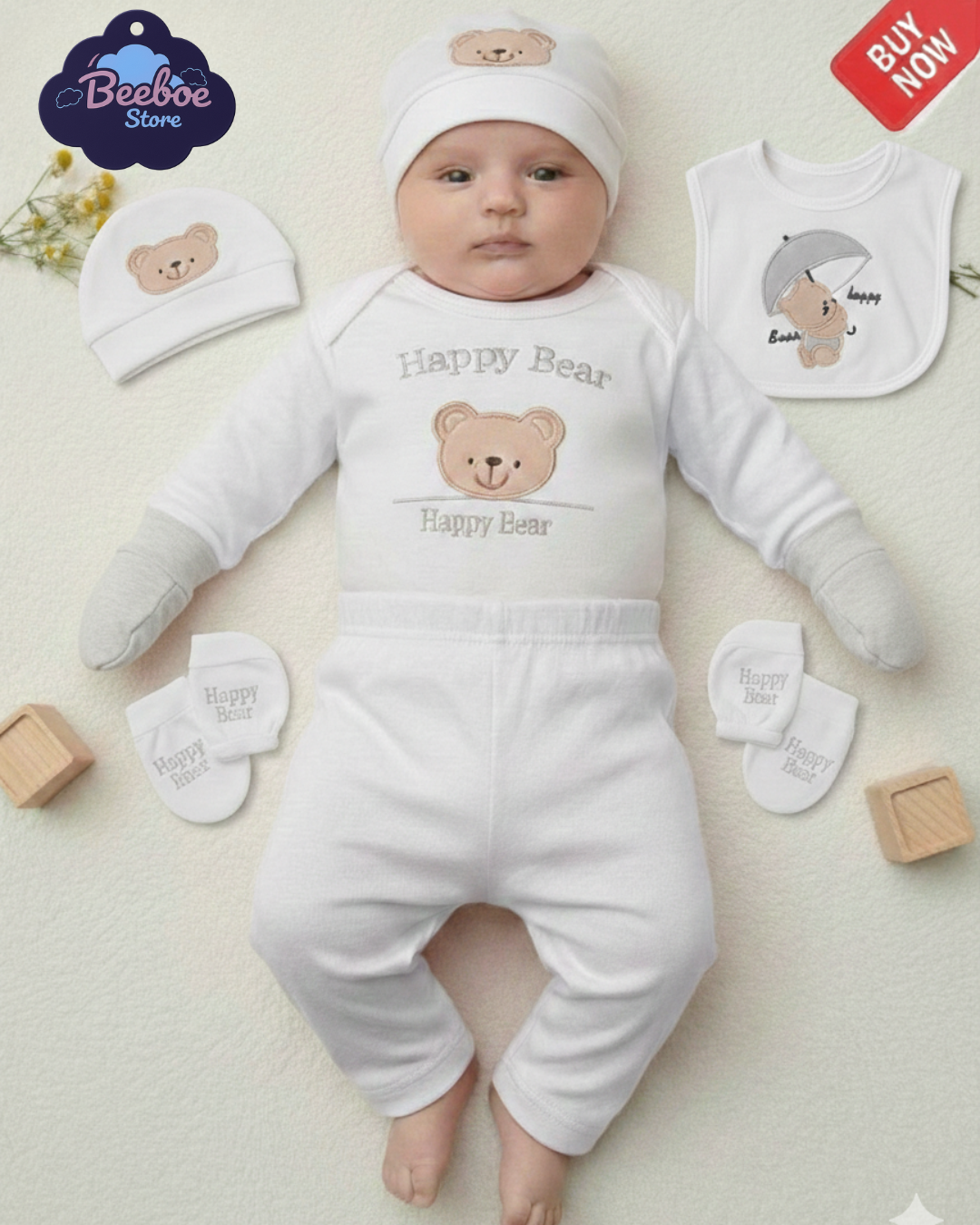 Happy Bear” 7-Piece Beeboe Starter Set