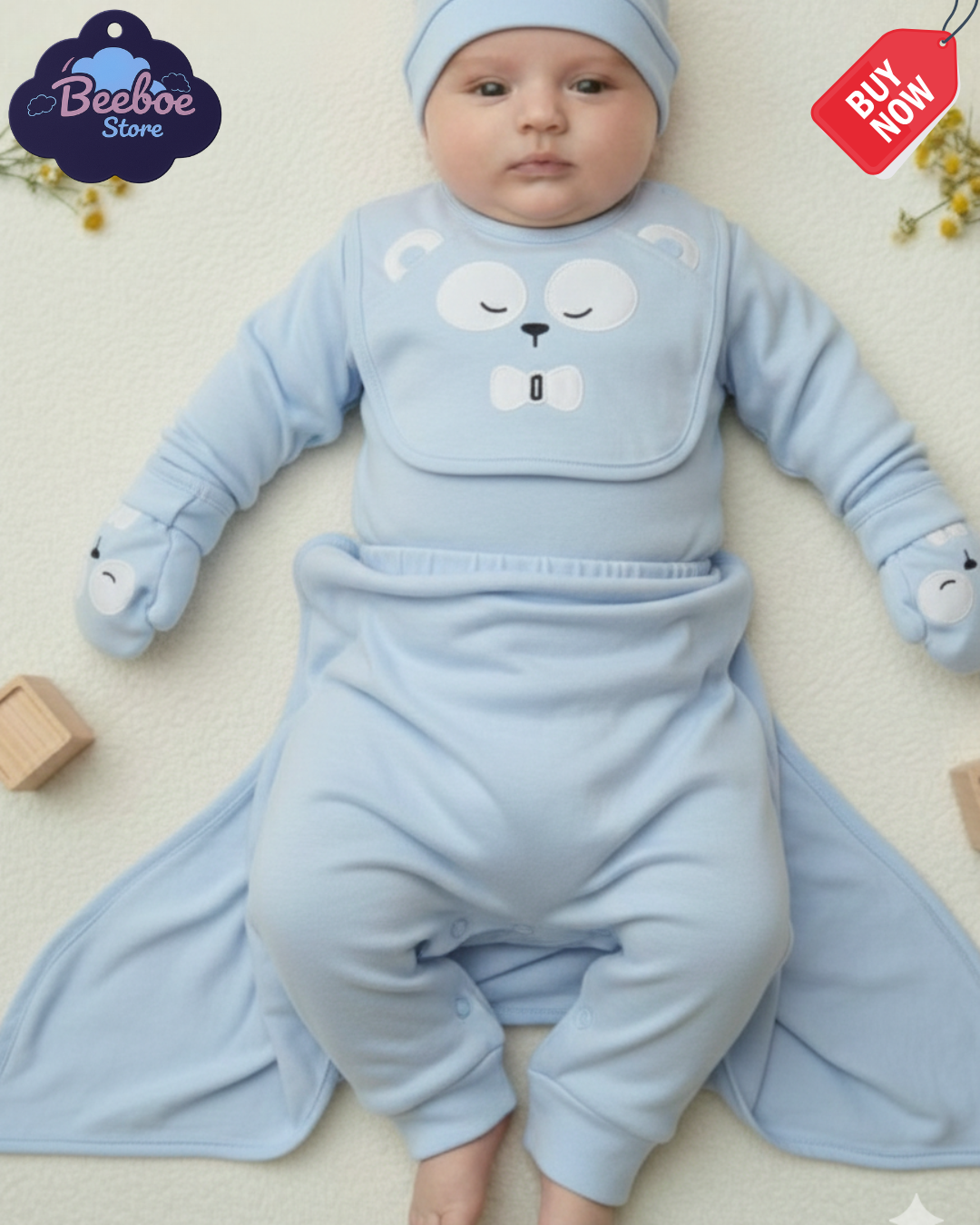 7-Piece Cute Bear Beeboe Starter Set